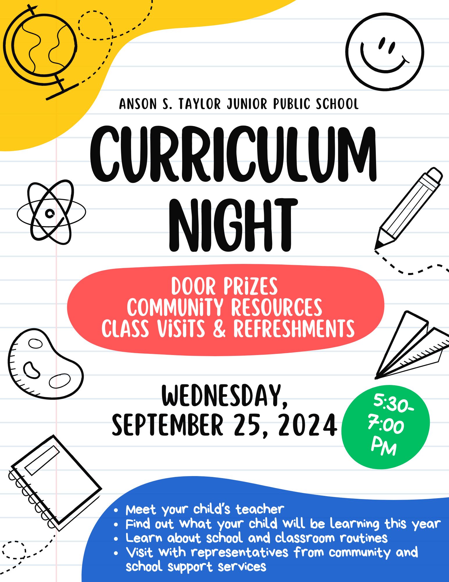 Curriculum Night 2024 Flyer